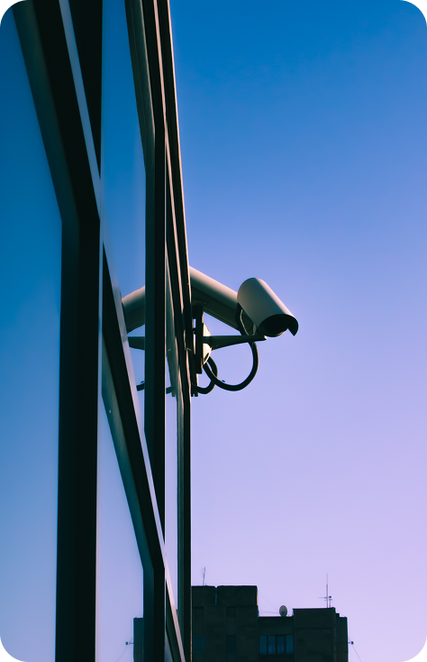 traffic camera at dusk