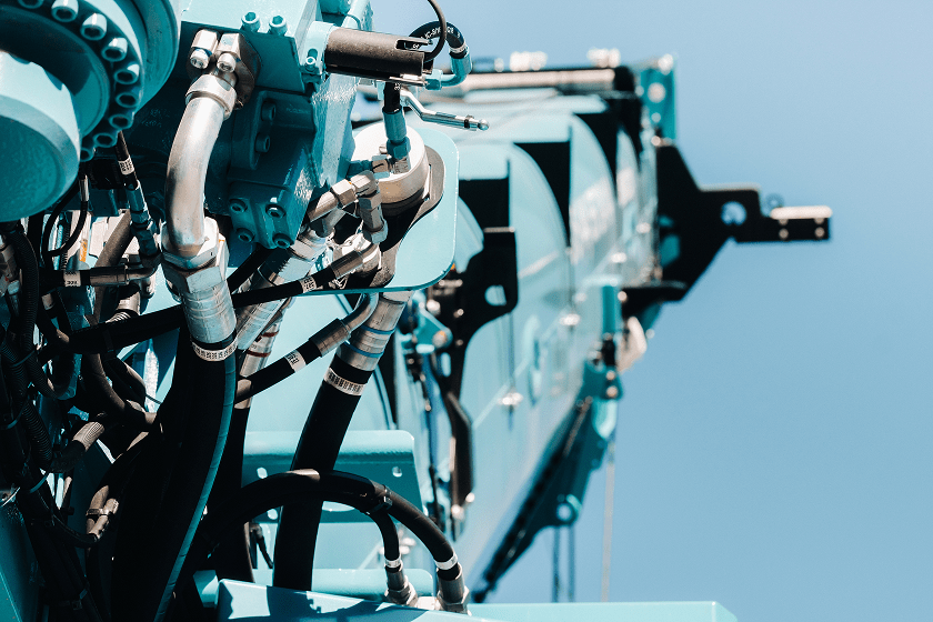 blue farming equipment